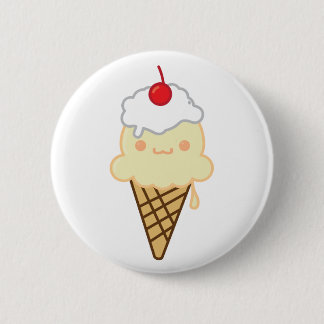 Badge Rond 5 Cm glace de vanille
