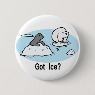 Badge Rond 5 Cm Glace obtenue ? bouton