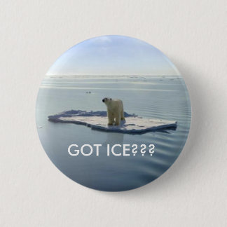 BADGE ROND 5 CM GLACE OBTENUE, OBTENUE LA GLACE ? ? ?