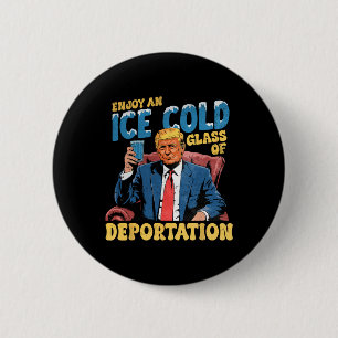 Badge Rond 5 Cm Glace Profitez D'Une Glace Froid Gl De Déportation