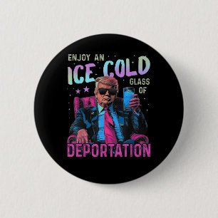 Badge Rond 5 Cm GLACE Profitez d'une glace froide