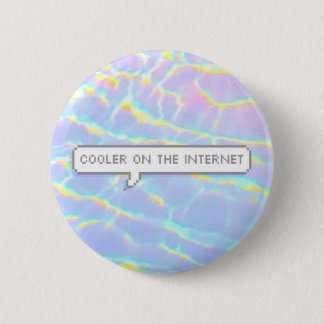Badge Rond 5 Cm Glacière sur l'Internet