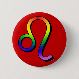 Badge Rond 5 Cm GLBT Lion