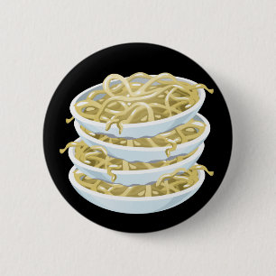 Badge Rond 5 Cm Glitch Food plain noodles