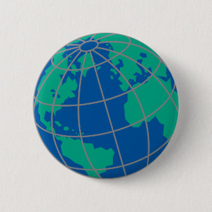 Badge Rond 5 Cm Globe