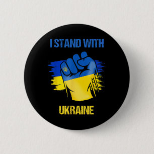 Badge Rond 5 Cm Gloire à l'Ukraine Soutenez l'Ukraine Soutenez l'U