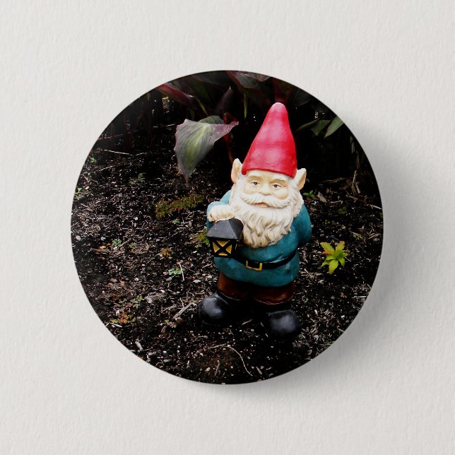Badge Rond 5 Cm Gnome de jardin de capitol (Devant)