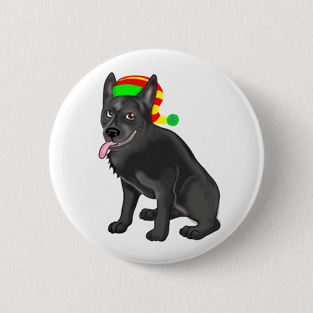 Badge Rond 5 Cm Gnome de Skipperke (Devant)
