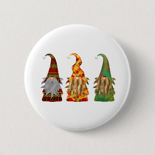 Badge Rond 5 Cm Gnomes des forêts scandinaves