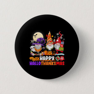 Badge Rond 5 Cm Gnomes Halloween Thanksgiving Christmas Happy Hall