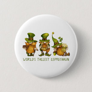 Badge Rond 5 Cm Gnomes les plus grands Leprechaun St Patrick's Day