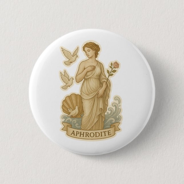 Badge Rond 5 Cm Goddess of Love (Devant)