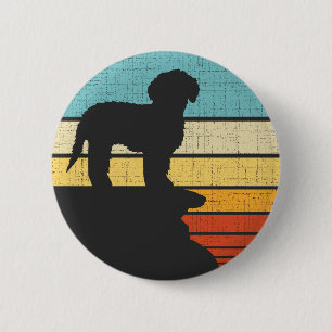 Badge Rond 5 Cm GoldenDoodle Retro Vintage 60s les années 70 propr