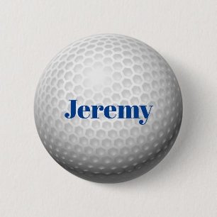 Badge Rond 5 Cm Golf Ball Template, customizable, Button