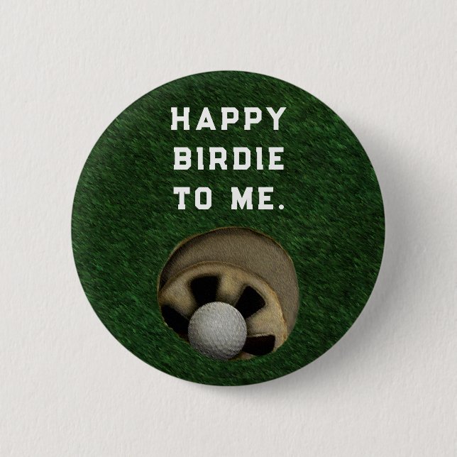 Badge Rond 5 Cm Golf Birdie (Devant)