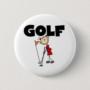 Badge Rond 5 Cm GOLF de filles