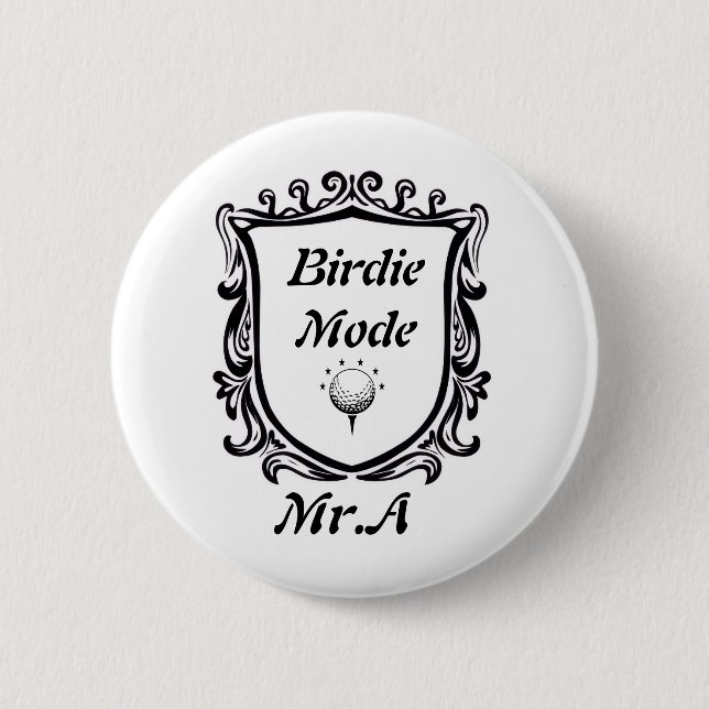 Badge Rond 5 Cm Golf élégant et populaire Bouton 2026 (Devant)