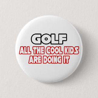 Badge Rond 5 Cm Golf...Enfants Cool