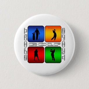 Badge Rond 5 Cm Golf Spectaculaire