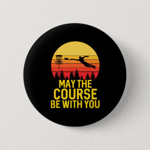 Badge Rond 5 Cm Golf sur disque avec vous