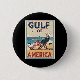 Badge Rond 5 Cm Golfe Des Etats-Unis Est. Oncle Sam Patriotique 20