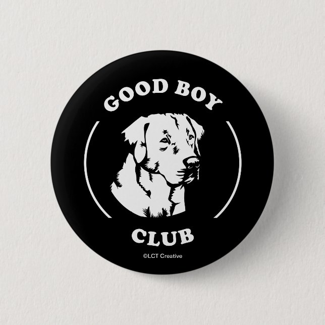 Badge Rond 5 Cm Good Boy Club (Devant)