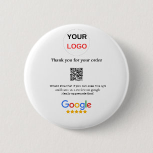 Badge Rond 5 Cm Google examen logo de l'entreprise Analyser QR exa