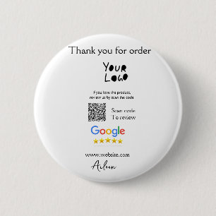 Badge Rond 5 Cm Google examen logo entreprise site Web scanner cod