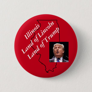 Badge Rond 5 Cm GOP républicain d'atout de l'Illinois Lincoln