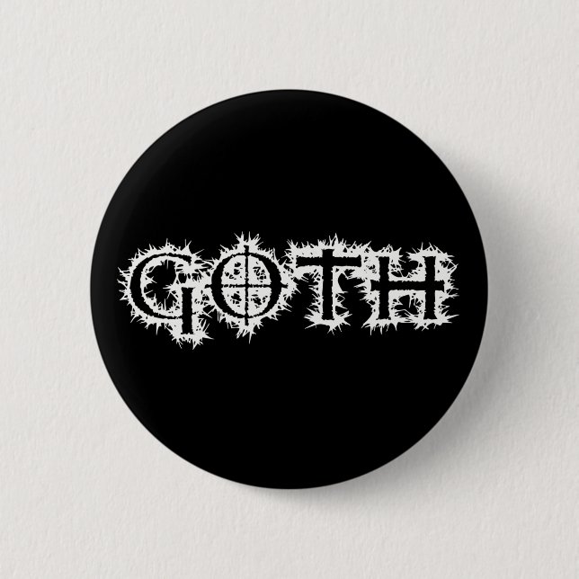 Badge Rond 5 Cm Goth (Devant)