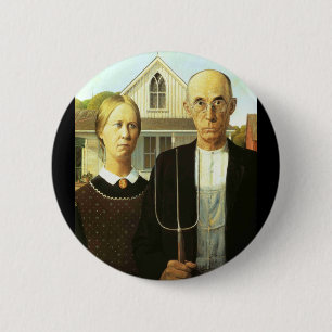 Badge Rond 5 Cm Gothique américain