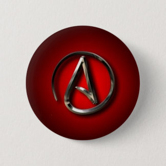 Badge Rond 5 Cm Goupille athée de symbole