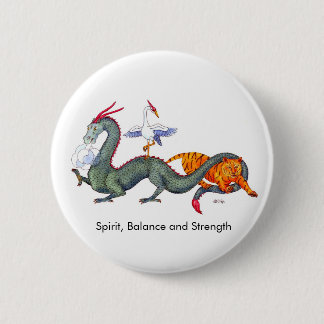 Badge Rond 5 Cm Goupille d'arts martiaux