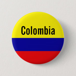 Badge Rond 5 Cm Goupille de bouton de la Colombie
