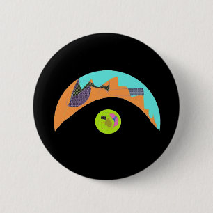 Badge Rond 5 Cm goupille de Fermata des années 80
