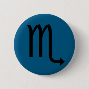 Badge Rond 5 Cm Goupille de Scorpion