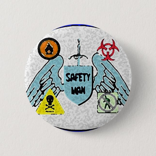 Badge Rond 5 Cm Goupille de sécurité (Devant)