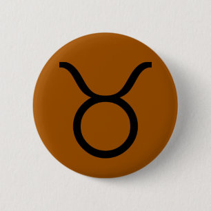 Badge Rond 5 Cm Goupille de Taureau