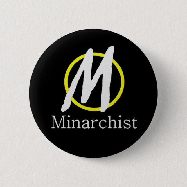 Badge Rond 5 Cm Goupille Libertaire (Devant)