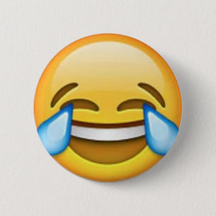 Badge Rond 5 Cm Goupille riante d'emoji
