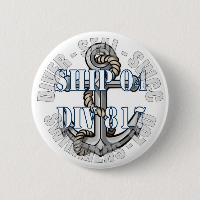 Badge Rond 5 Cm Goupille ronde de MARINE (Devant)