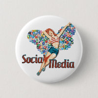 Goupille- sociale de fée de médias