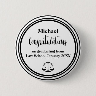 Badge Rond 5 Cm Goupilles de bouton de félicitations d'obtention