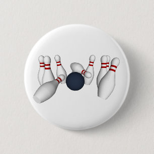 Badge Rond 5 Cm Goupilles de bowling - bouton #3