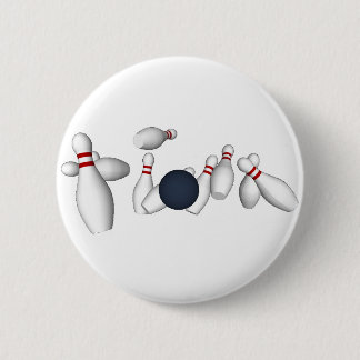 Badge Rond 5 Cm Goupilles de bowling - bouton #4