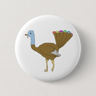 Badge Rond 5 Cm Goupilles de la Turquie