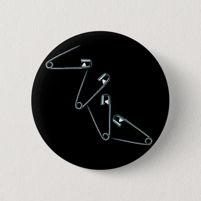 Badge Rond 5 Cm Goupilles de sécurité (Devant)