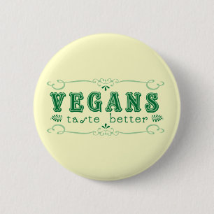 Badge Rond 5 Cm Goût végétalien
