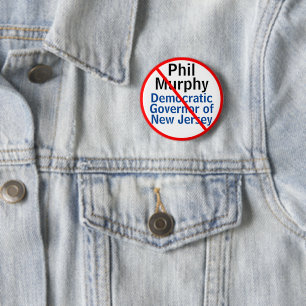 Badge Rond 5 Cm Gouverneur démocrate de Phil Murphy du New Jersey