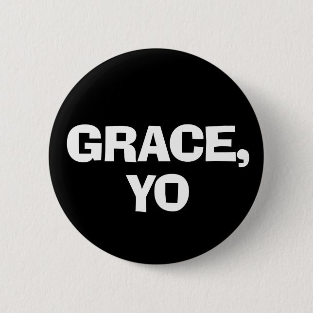 Badge Rond 5 Cm Grace Yo (Devant)